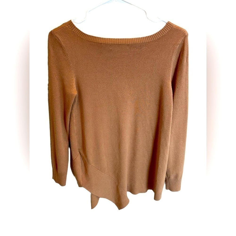 Womens 89th & Madison Light Brown Camel Colored Soft Sweater Top Size XS Rayon - Picture 2 of 3
